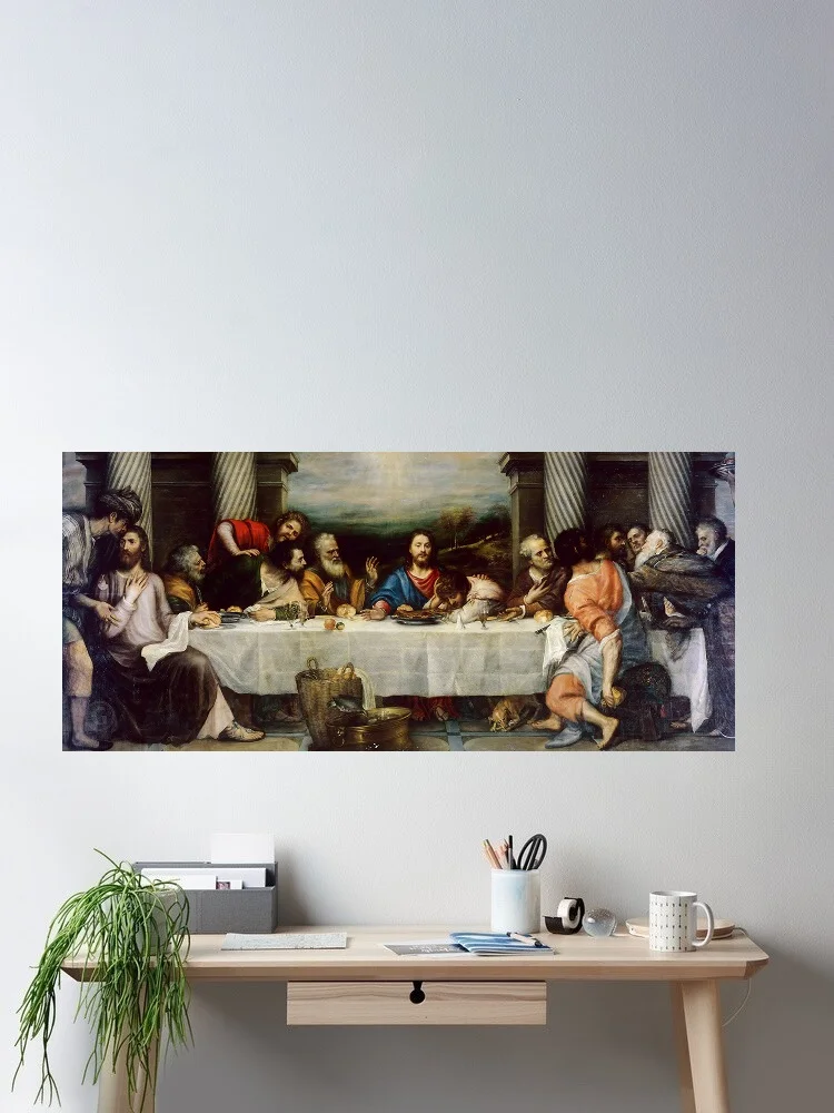 The Last Supper, Print Art Canvas Poster, For Living Room Decor, Home Wall Picture
