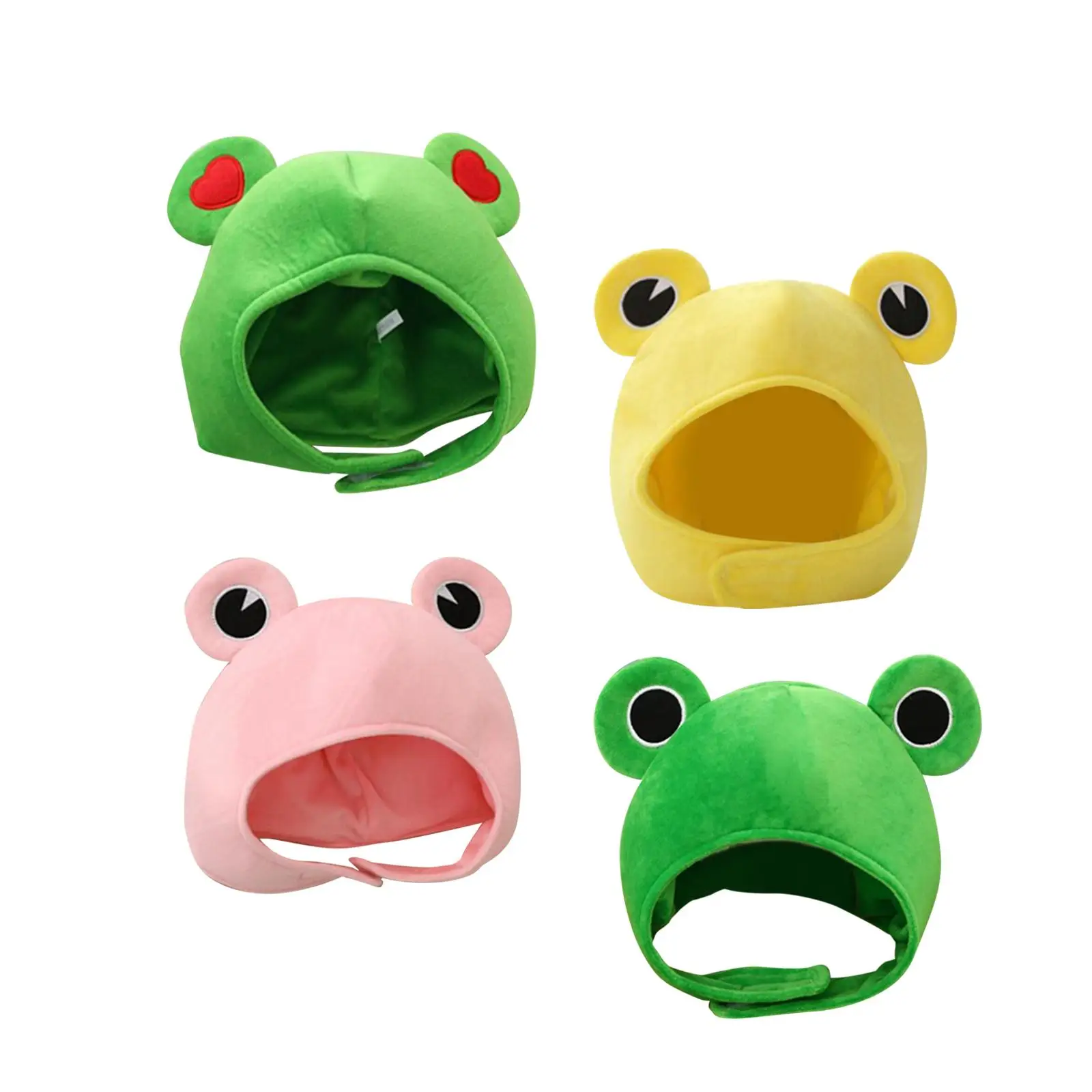 

Plush Frog Hat Photo Props Fancy Dress Women Men for Halloween Holiday Party