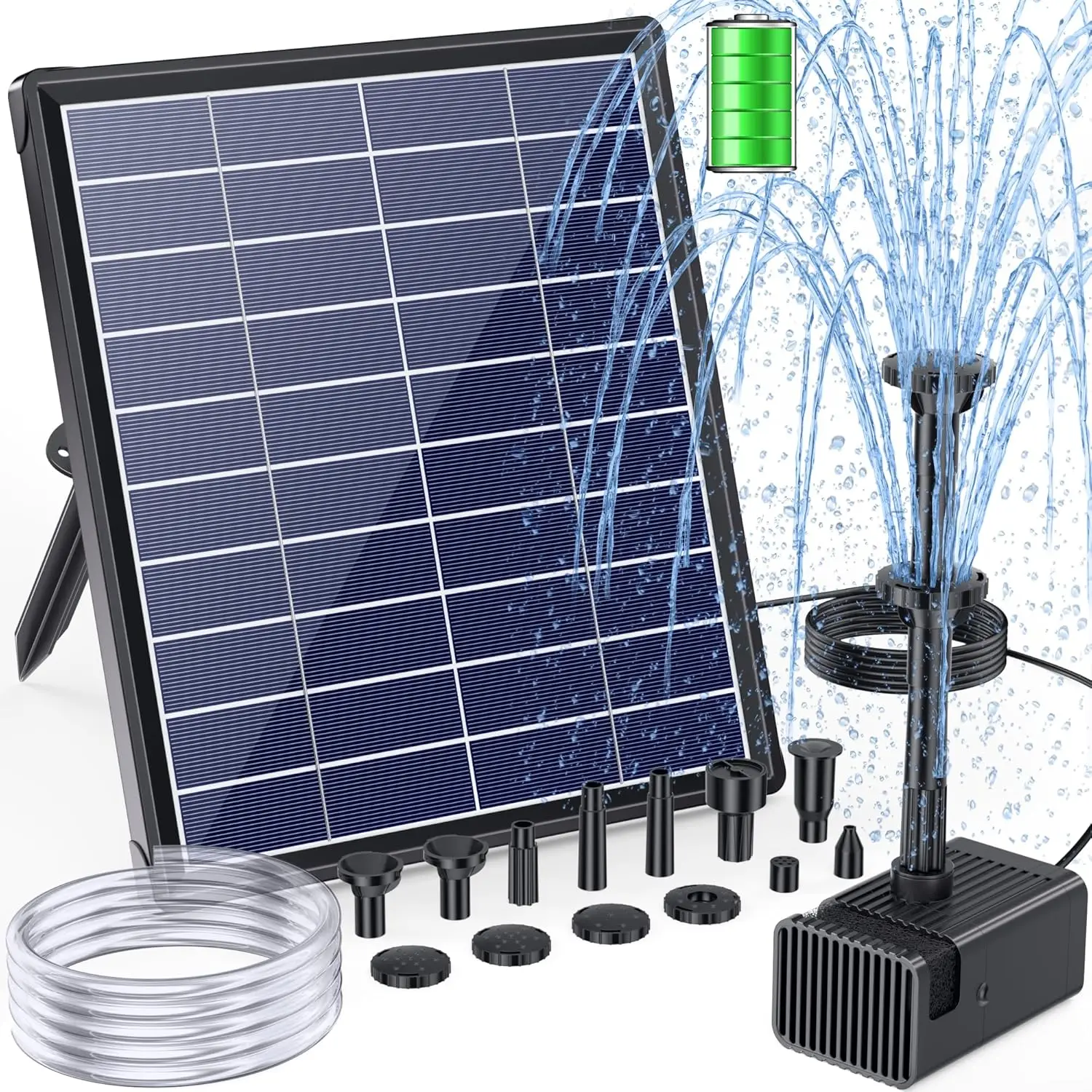 6.5W Solar Fountain…
