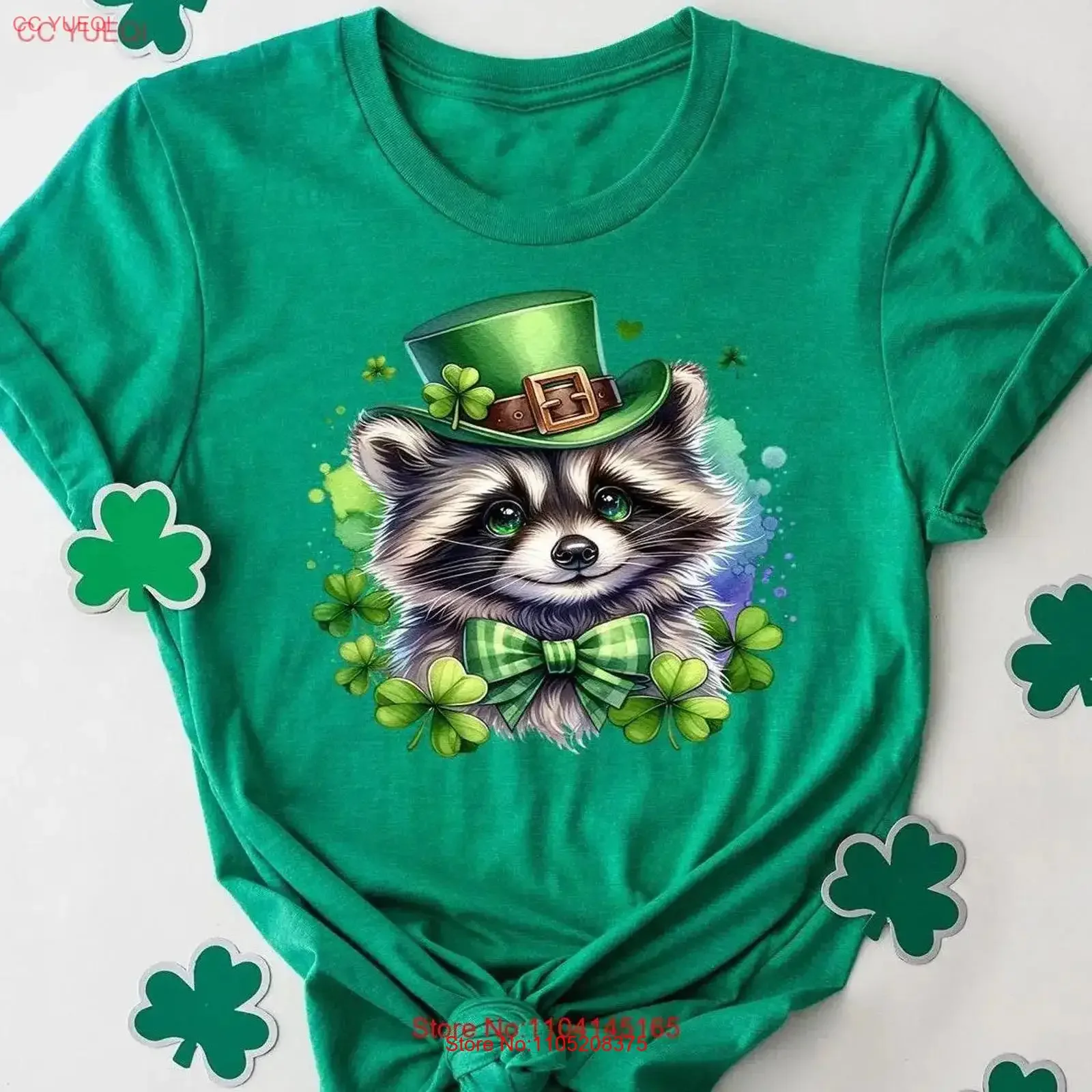 

Raccoon T Shirt St Patricks Day Funny Pattys Trash Panda vintage Washed Stretched Slightly Soft Versatile Stylish