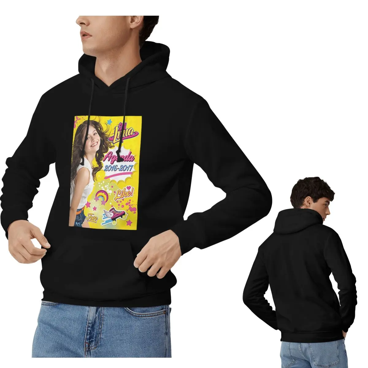 Agenda 2016-2017 soja luna hoodies das mulheres dos homens casual pulôver moletom hip hop manga longa streetwear outono inverno