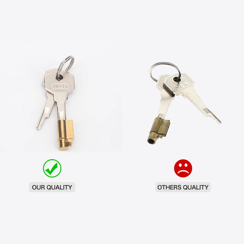 BDSM Keys Accessories For Chastity Cage Brass Lock Core For Replacement Chastity Lock Device Accessories Aldult Sex Toys For Men