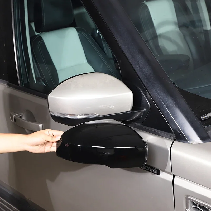 

Fit For Range Rover Sport VOGUE For Discovery 4 5 2013-2021 ABS Carbon Fiber Car Rearview Mirror Cap Cover Trim Car Accessories