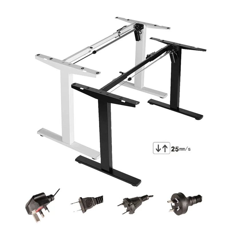 Electric Stand Up Desk Lifting Desk Frame Height Adjustable Standing Desk Ergonomic Single Motor and Memory Control Home Office