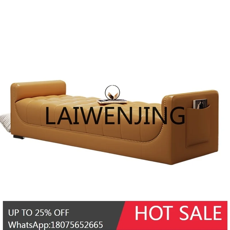 

RWJ Light Luxury Bed End Stool Bedroom Italian Simple Solid Wood Shoe Changing Stool