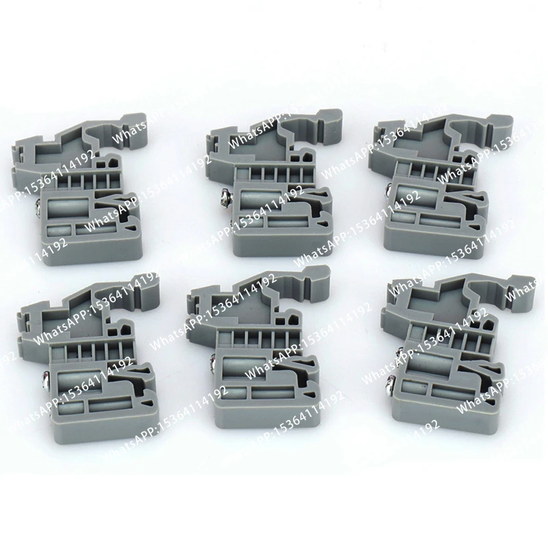 50pcs E/UK Din Rail Universal Terminal Blocks Ending/end E-UK Plastic Wiring Terminals End Stop for UK and SAK