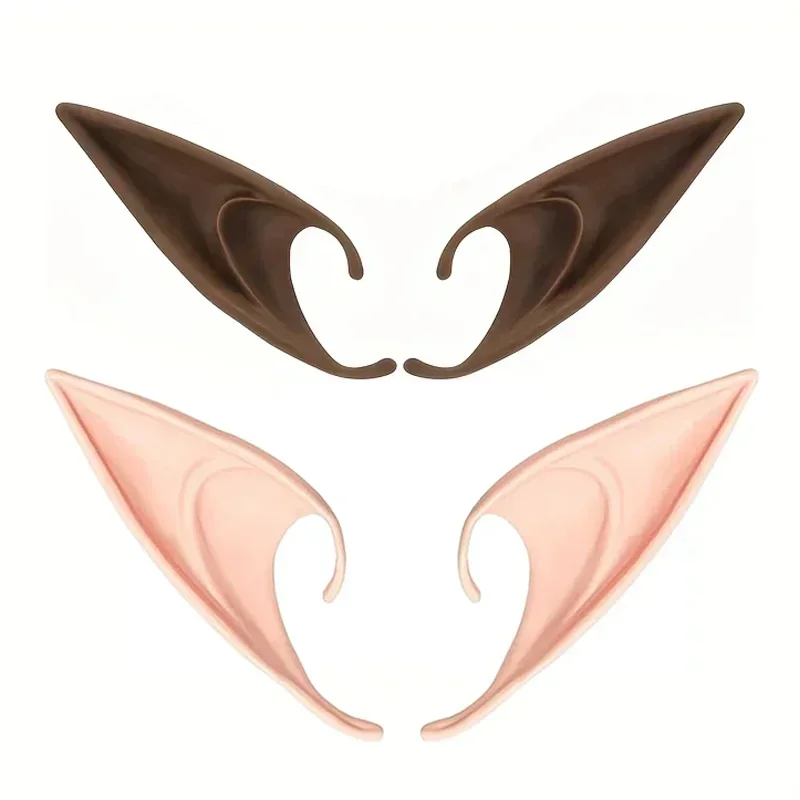 New 2025 Fairy Angel Cosplay Elf Ears Kids Adult Unisex Spirit Pointed Ears Prop Costume Accessories Halloween Carnival Props
