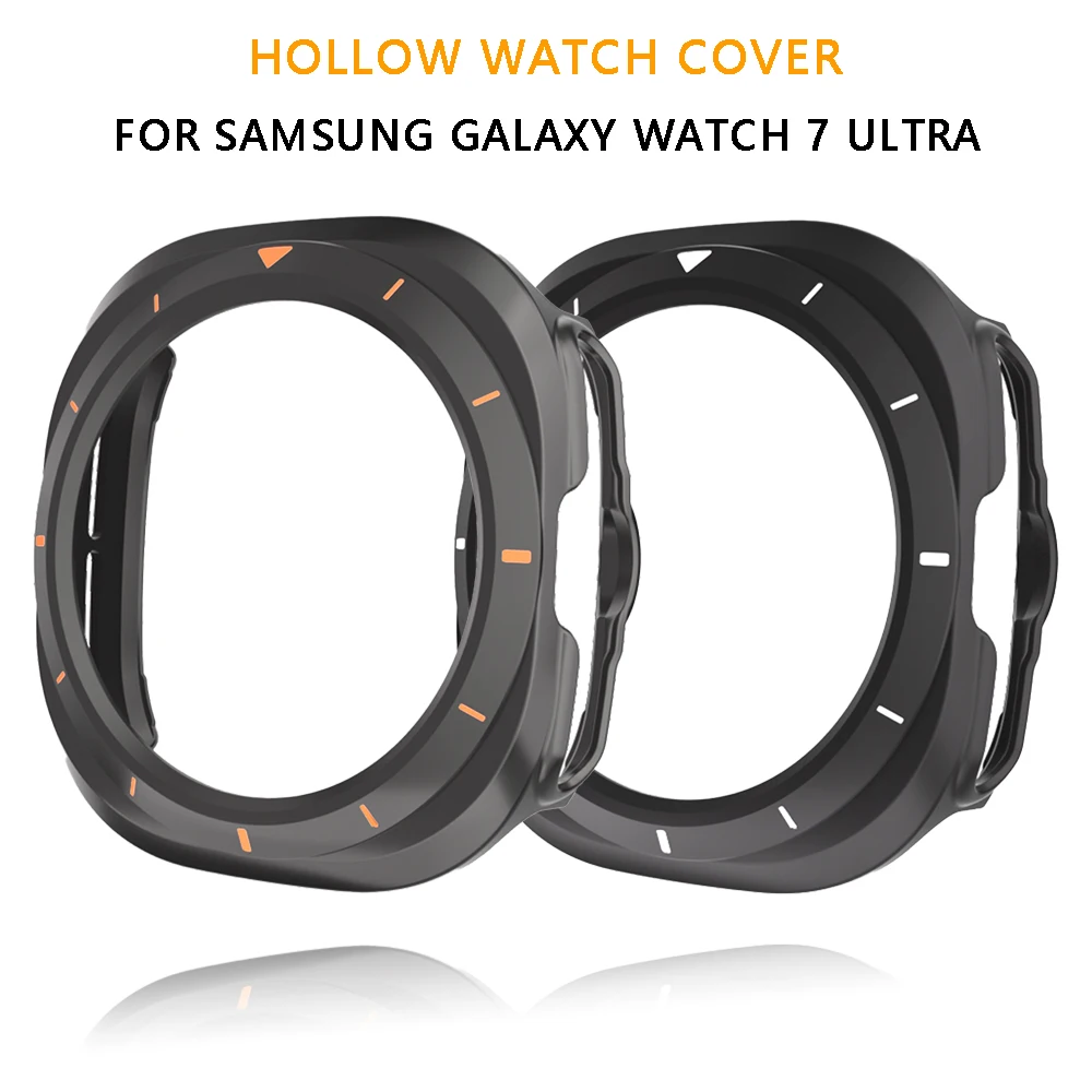 Cover rigida per PC per Samsung Galaxy Watch 7 Ultra 47mm custodia protettiva paraurti senza pellicola per schermo per Galaxy Watch 7 Ultra accessori