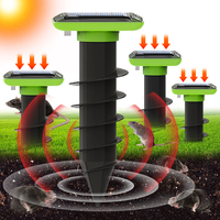 Solar Animal repeller Outdoor waterproof IP66 repeller Buzzes and vibrates to repel moles and snakes