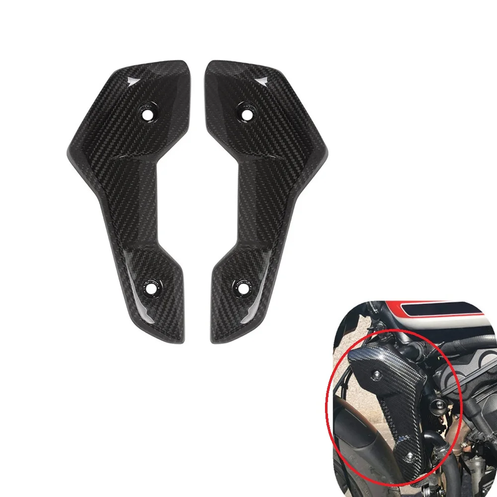 For Triumph Trident 660 2021 2022 Radiator Side Cowl Covers Carbon Fiber Motorcycle Side Radiator Protector Accessories