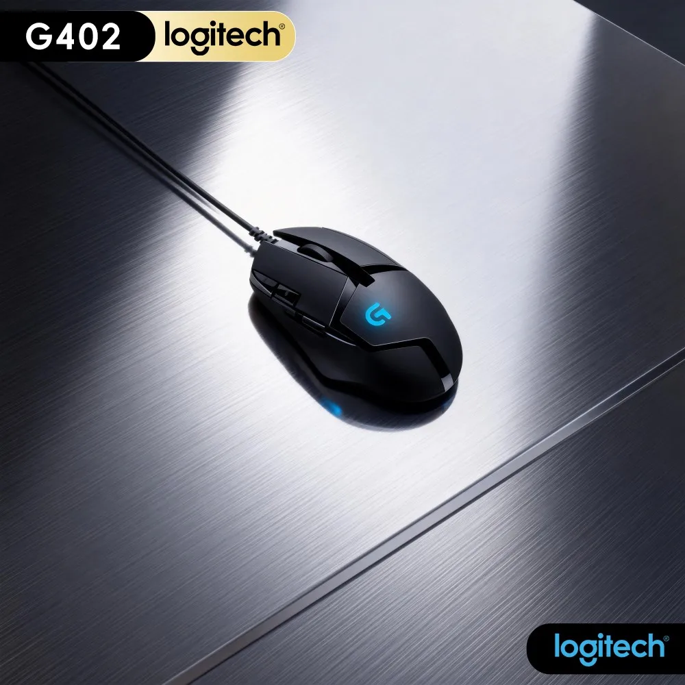 Logitech G402 USB Wired Gaming Mouse 8 Remappable Macro Buttons Anti‑Slip Texture For Entry‑Level Desktop Work‑Gaming Gear