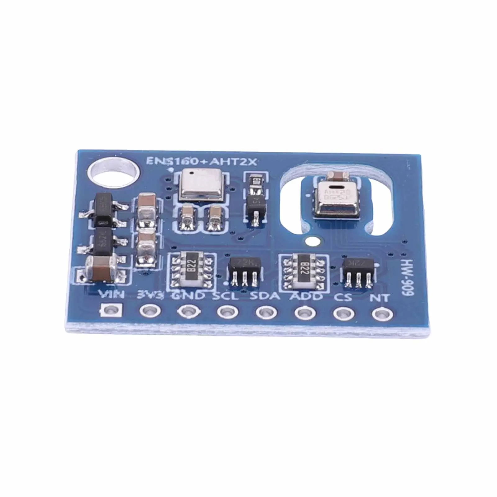 ENS160+AHT21 Temperature and Humidity Gas Sensor Module Carbon Dioxide CO2 ECO2 TVOC Digital Multi-Pixel Gas Sensor for Arduino