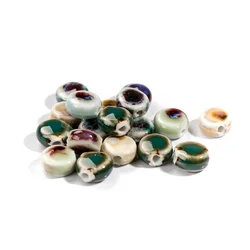 11 # Multi-farbe Kleine Oblate Exquisite Keramik Perlen Schmuck Machen Zubehör #8A41620
