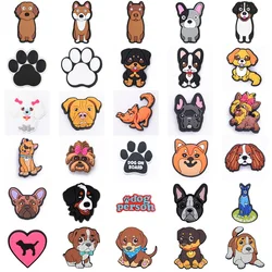 Nieuwe Schattige Cartoon Dieren Schoen Decoratie Bedels Bruin Zwart Honden Schoen Bedels Witte Klauwen Armband Accessoires Halloween Geschenken