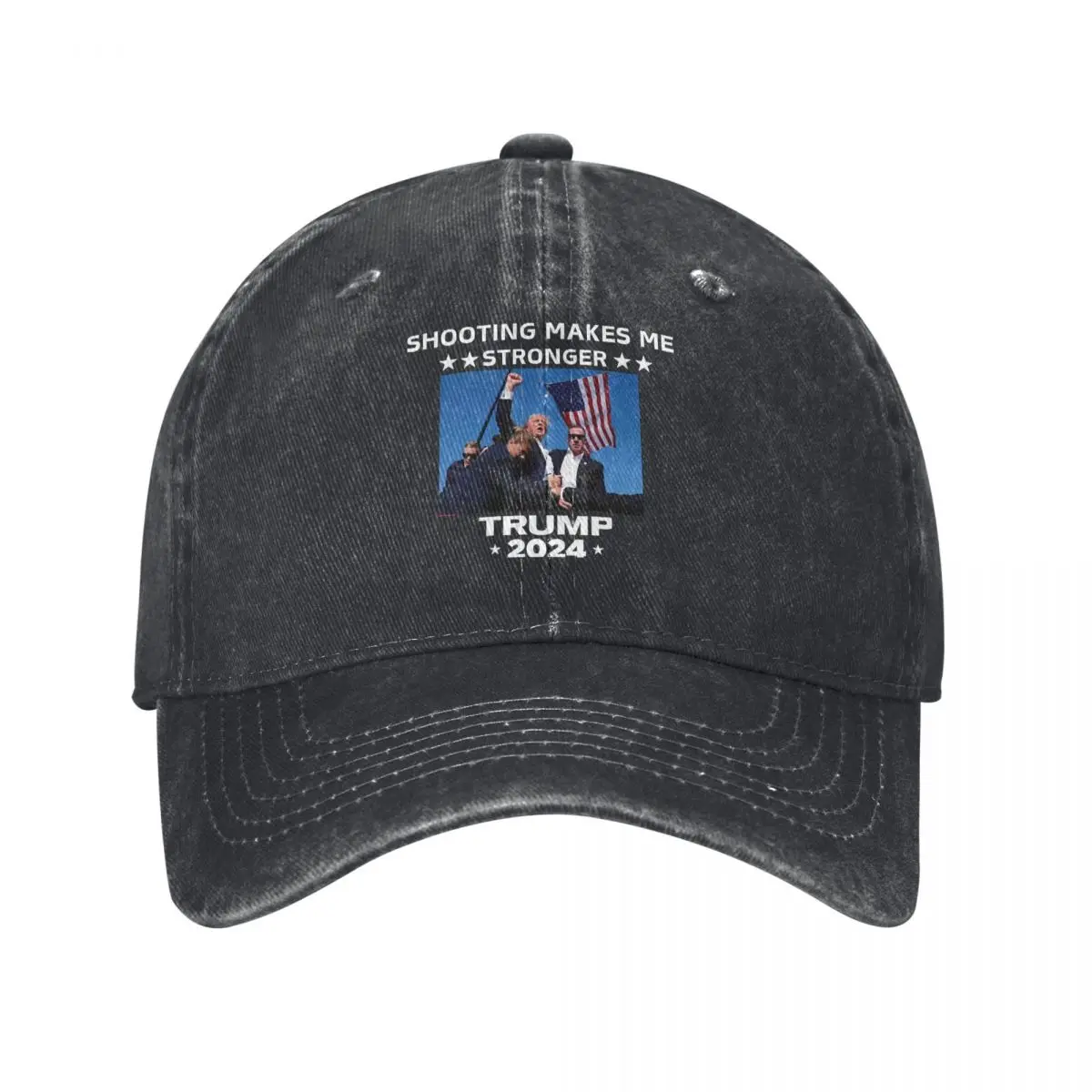 God Bless President Trump Baseball Cap Shooting at Donald Trump Rally Streetwear Unisex Men Hip Hop Hats