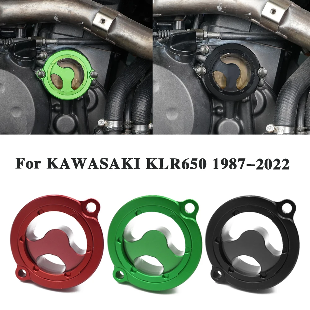 

Pokhaomin Motorcycle CNC Aluminum Oil Filter Cover Cap For Kawasaki KLR650 KLR 650 1987-2022 2020 2021