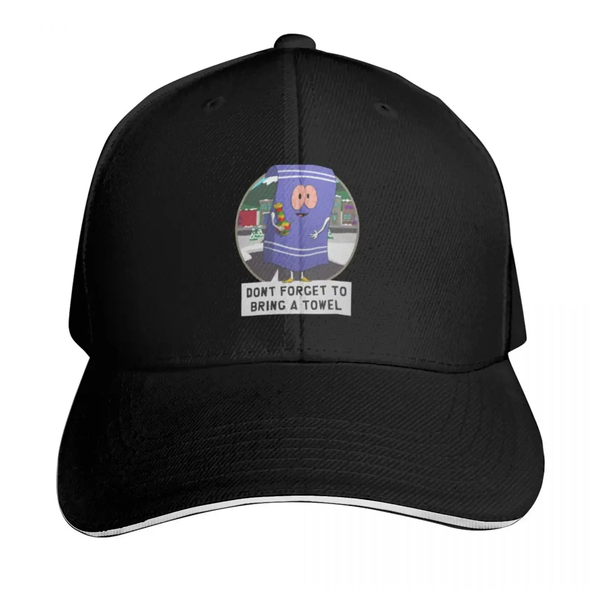 Towelie Don_t forget to bring a towel 1 Baseball Cap Vintage Retro Embroidered Lightweight Packable Gift for Him Her