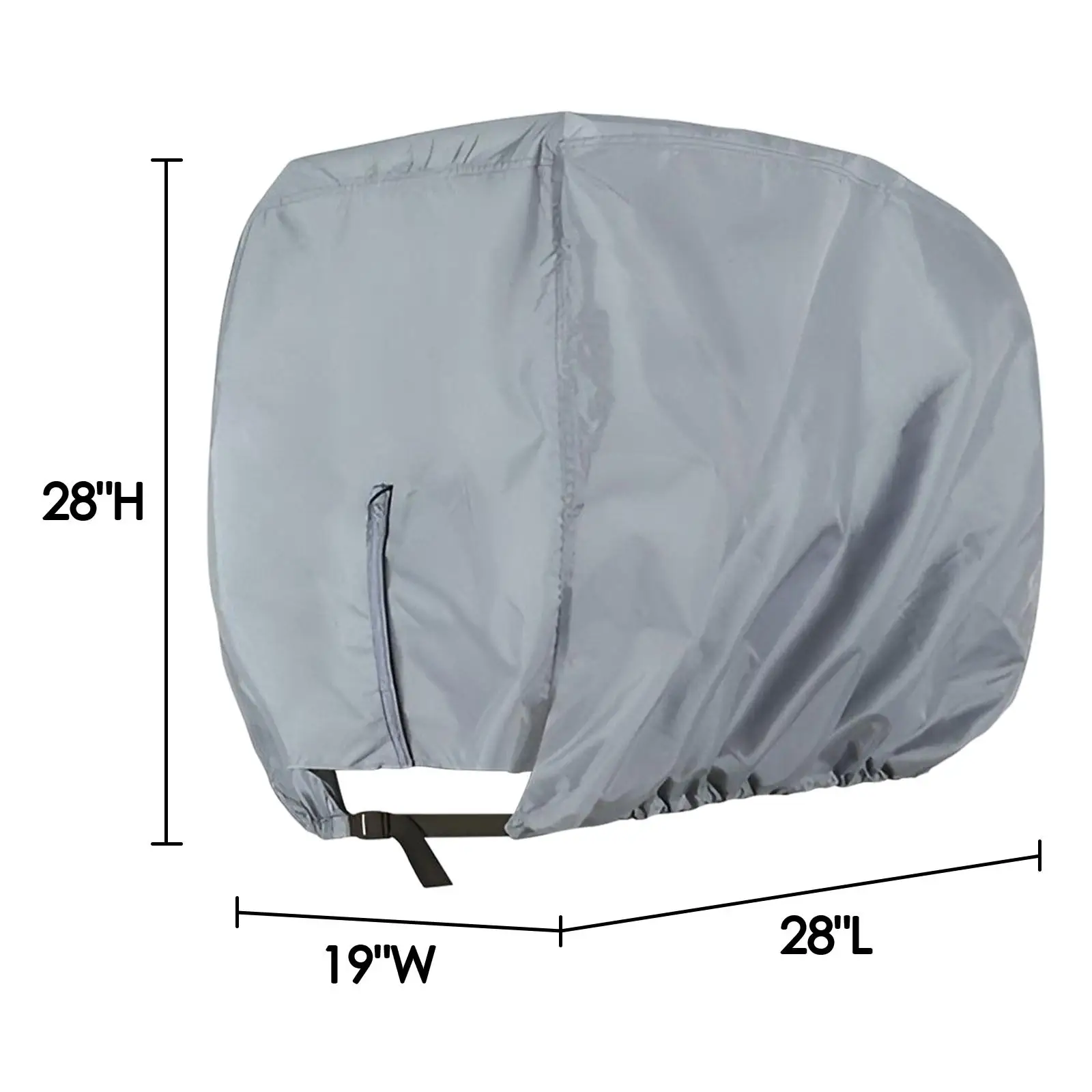 ผ้า Oxford Outboard Motor Cover Heavy Duty เหมาะสําหรับมอเตอร์ 115-225 สีเทา