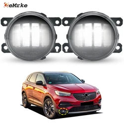 2X Led Lights Assembly for Opel Vauxhall Grandland X A18 2017 2018 2019 2020 Fog Lamp Car DRL Front Bumper Daytime Running Light