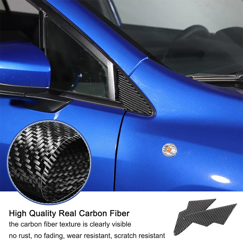 For Subaru WRX/Levorg 2022-2026 Car A-pillar Triangular Panel Frame Cover Trim Sticker  Soft Carbon Fiber Exterior Accessories