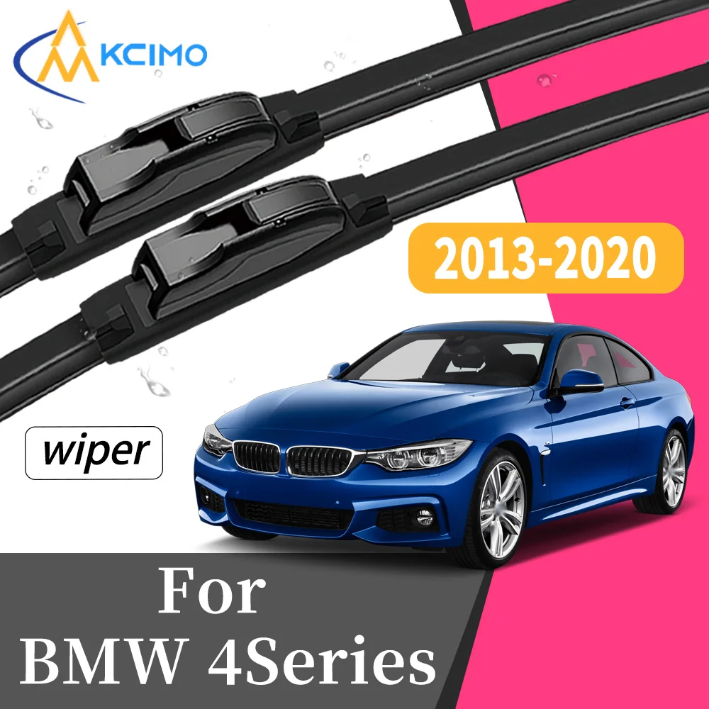 

Streak-Free Silent Wiping 2Pcs Front Windscreen Wiper Blades For BMW 4Series 2013-2020 Windshield Car Exterior Accessory