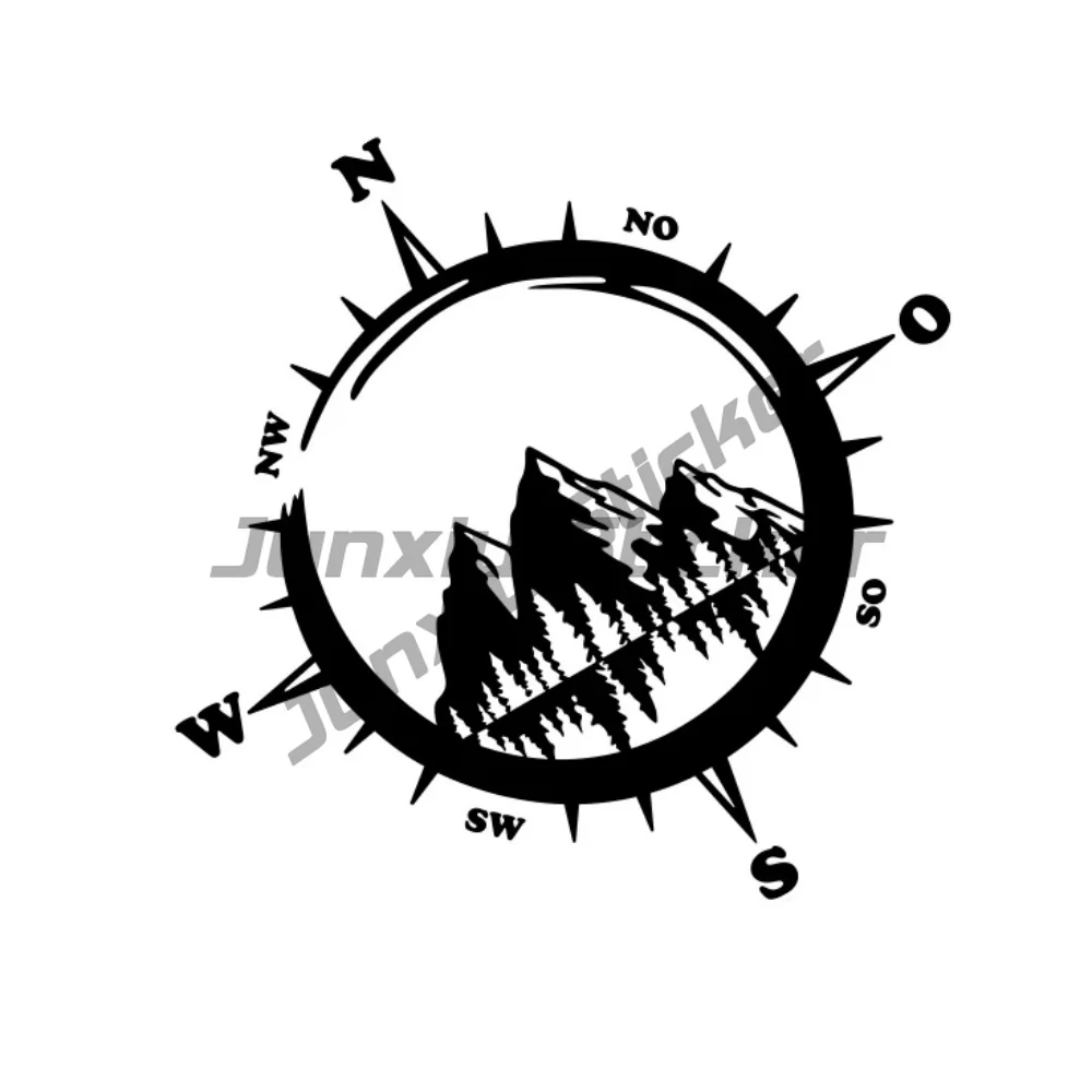 

Van Body Side Stickers Camper Car Graphics Mountain Compass Decor Decals Motorhome Car Sticker
