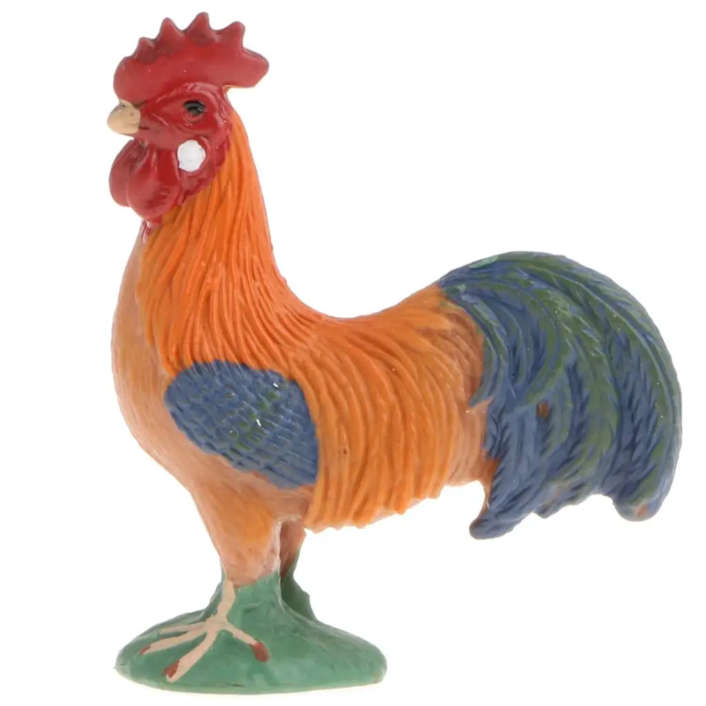 2 figurines en plastique de la ferme dorée, modèle animal, jouet d'apprentissage pour enfants, cadeau