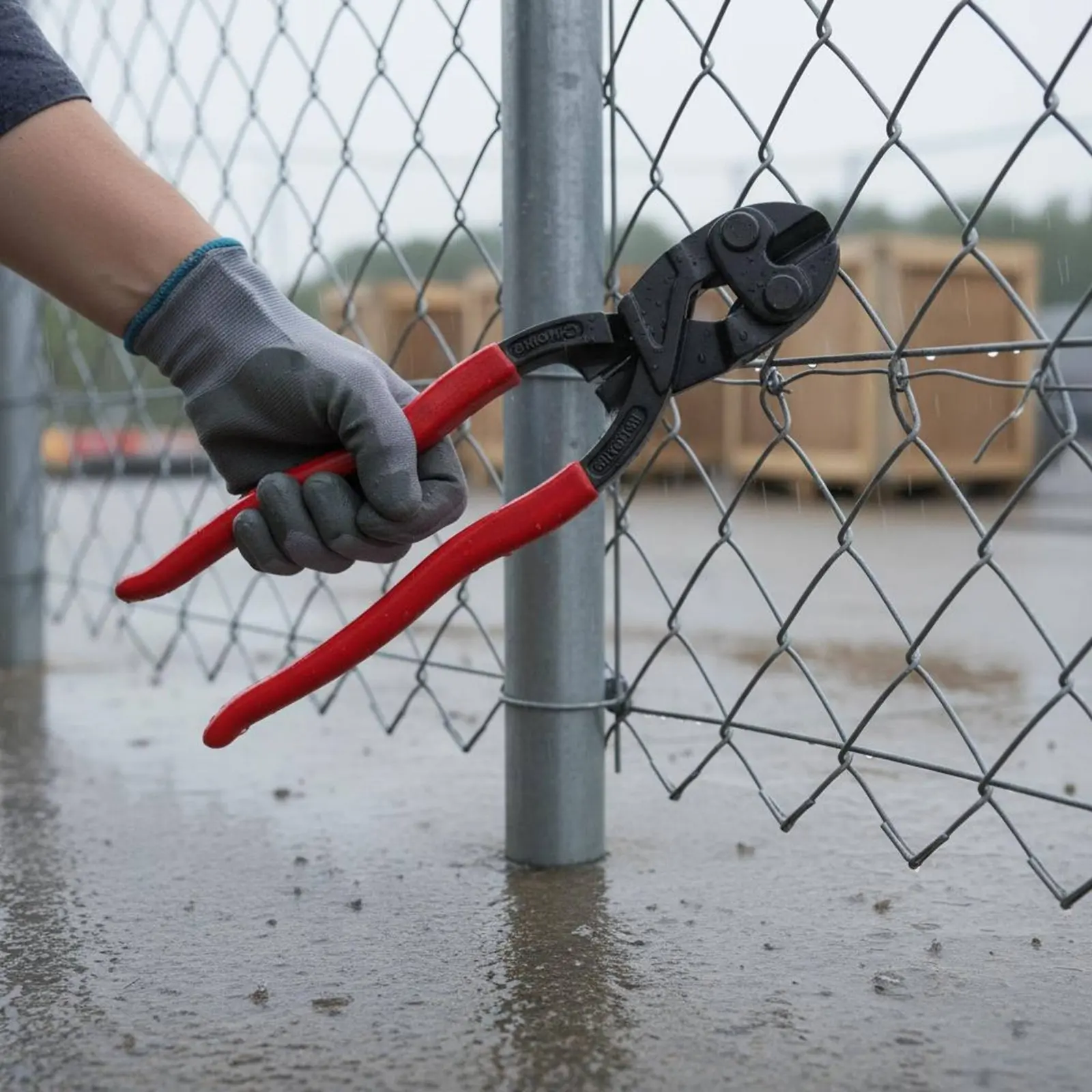 

Mini Bolt Cutter Labor Saving Sturdy Duty Wire Cutter Small Bolt Cropper Ergonomic Handle Steel Reinforcement Bar Cutting Tool