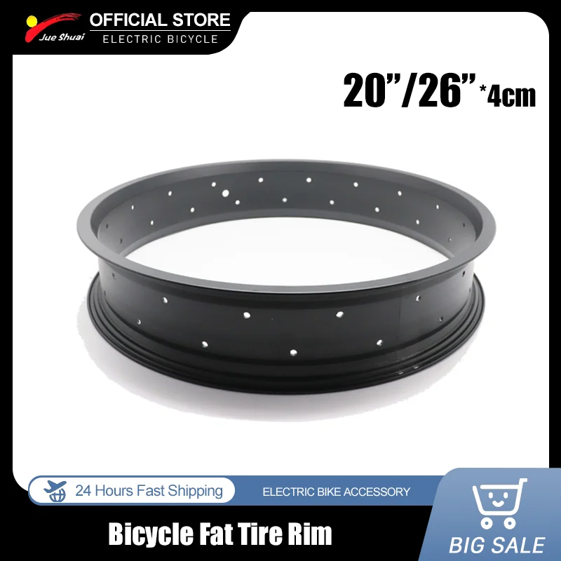 

Fat bike 36 Holes Snow Tire Electric Bike Fat Wheel Rim 20*4.0 26*4.0 Bike Fat Tire Rim Aluminum Alloy Material Bike Accessories