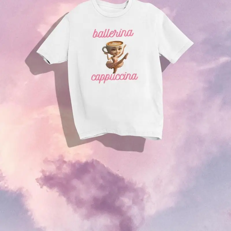 

Футболка для танцора капучино Gen Z Meme Coffee Ballerina Bootleg Retro