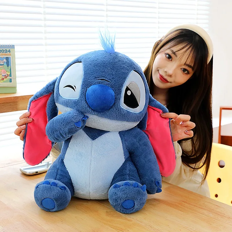 

Kawaii Plush Toy Cute Couple Sakura Story Stitch Stuffed Doll Large Size Birthday Gift for Kids Plushie Pillow Doll