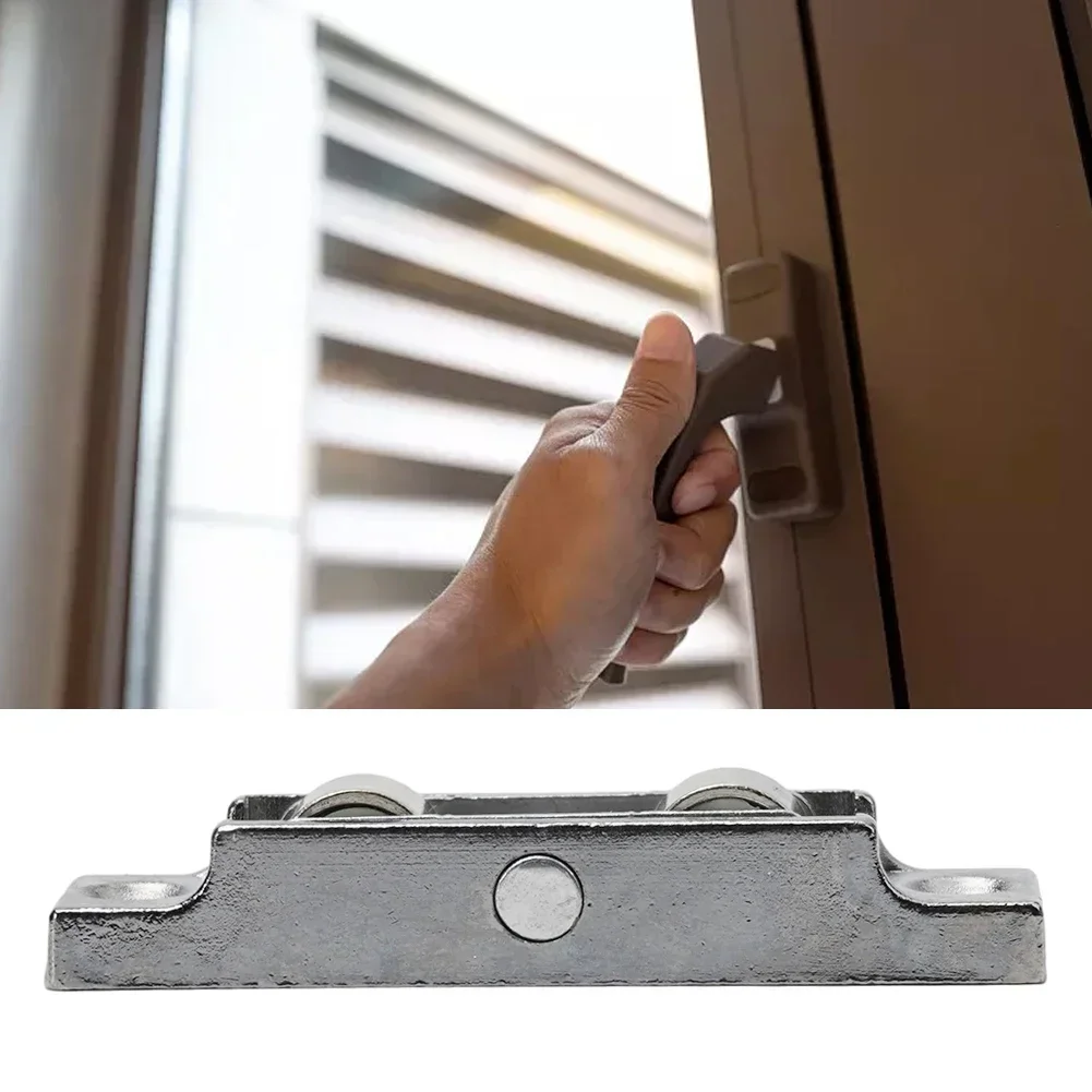 88 Tyle Sliding DoorCasement Pulley Slot And Flat Wheel Zinc Alloy Rust-proof Sliding Window Roller Home Hardware Accessories