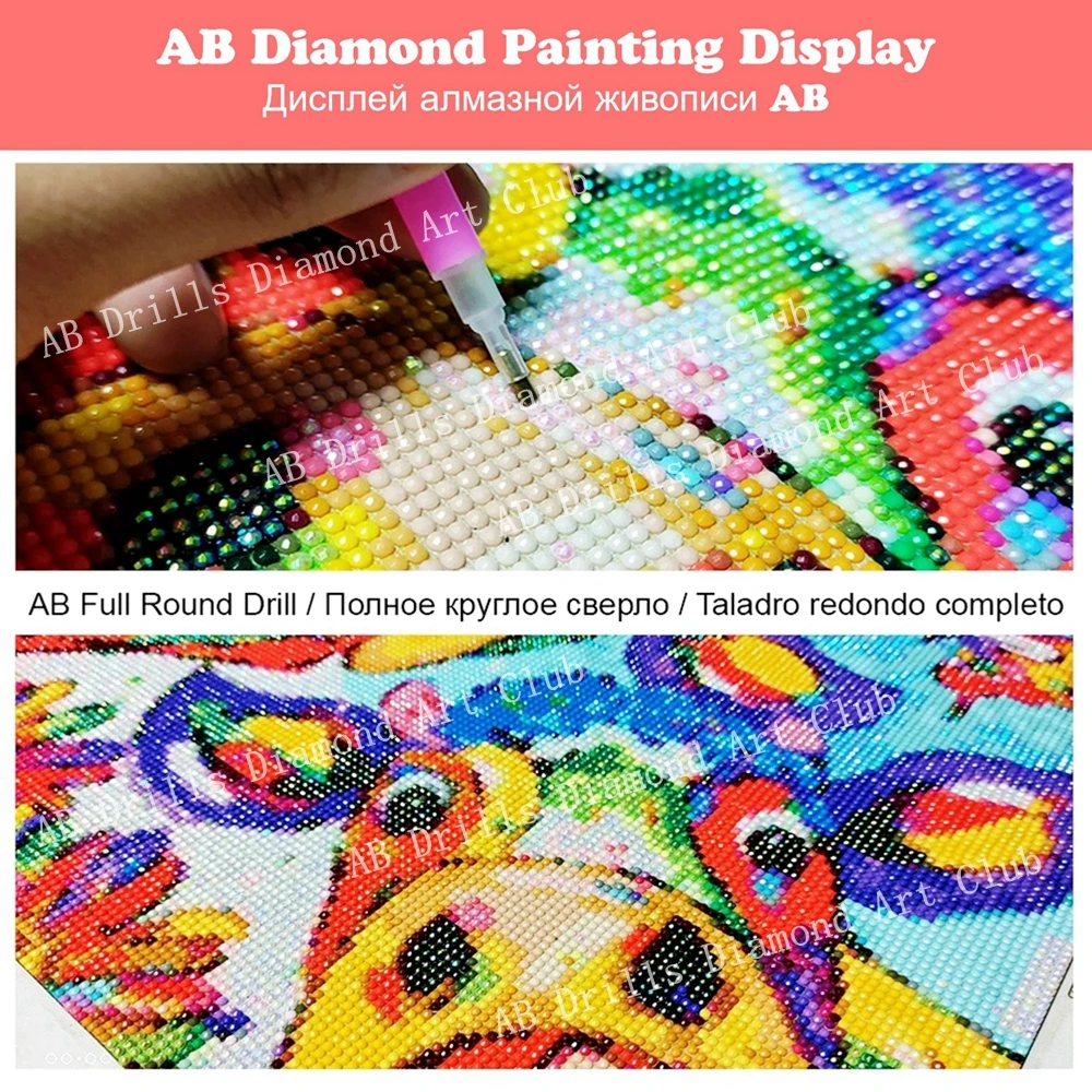 5D DIY AB Drills Diamond Art Painting World of Warcraft Hero Full Square Round Cross Stitch Haft Ręcznie robiony prezent Dekoracja pokoju