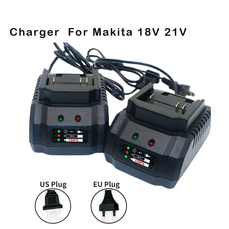 18 21V Mini Battery Charger Replacement For Makita Model Li-ion BL1415 BL1420 BL1815 BL1830 BL1840 BL1860 Electric Drill Grinder