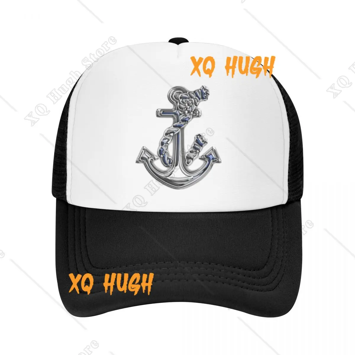 

Printing Chrome Style Nautical Rope Anchor Sport Mesh Baseball Cap For Women Men Personalized Trucker Hat 2024 New Sunscreen Hat