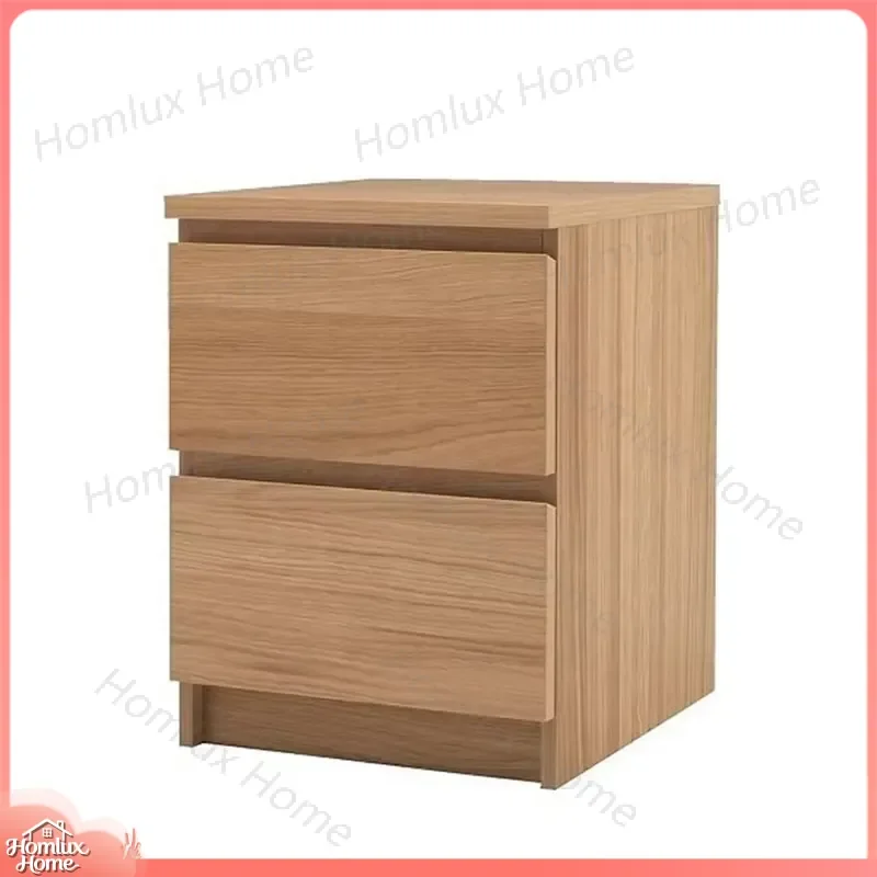 Country Style Bedside Table Natural Wood Bedroom Nightstand All Solid Hardwood Bedside Table for Small Spaces Modern Rustic