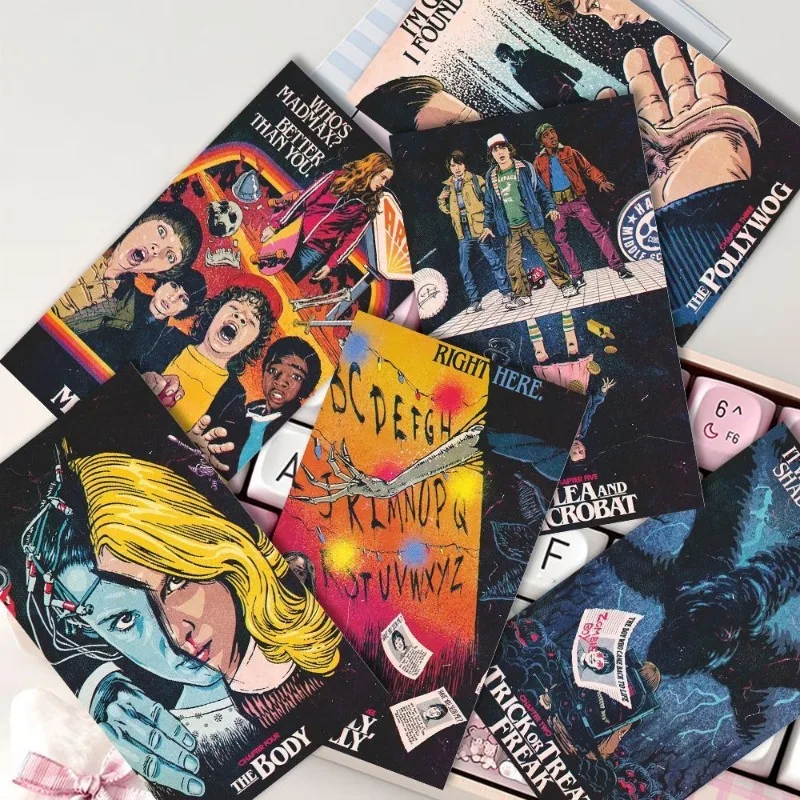 

72 Sheets Stranger Things Instant Film Collection Cards Double-Sided Patterns Mike Robin NancyComic-Style Poster Cover LOMO Card