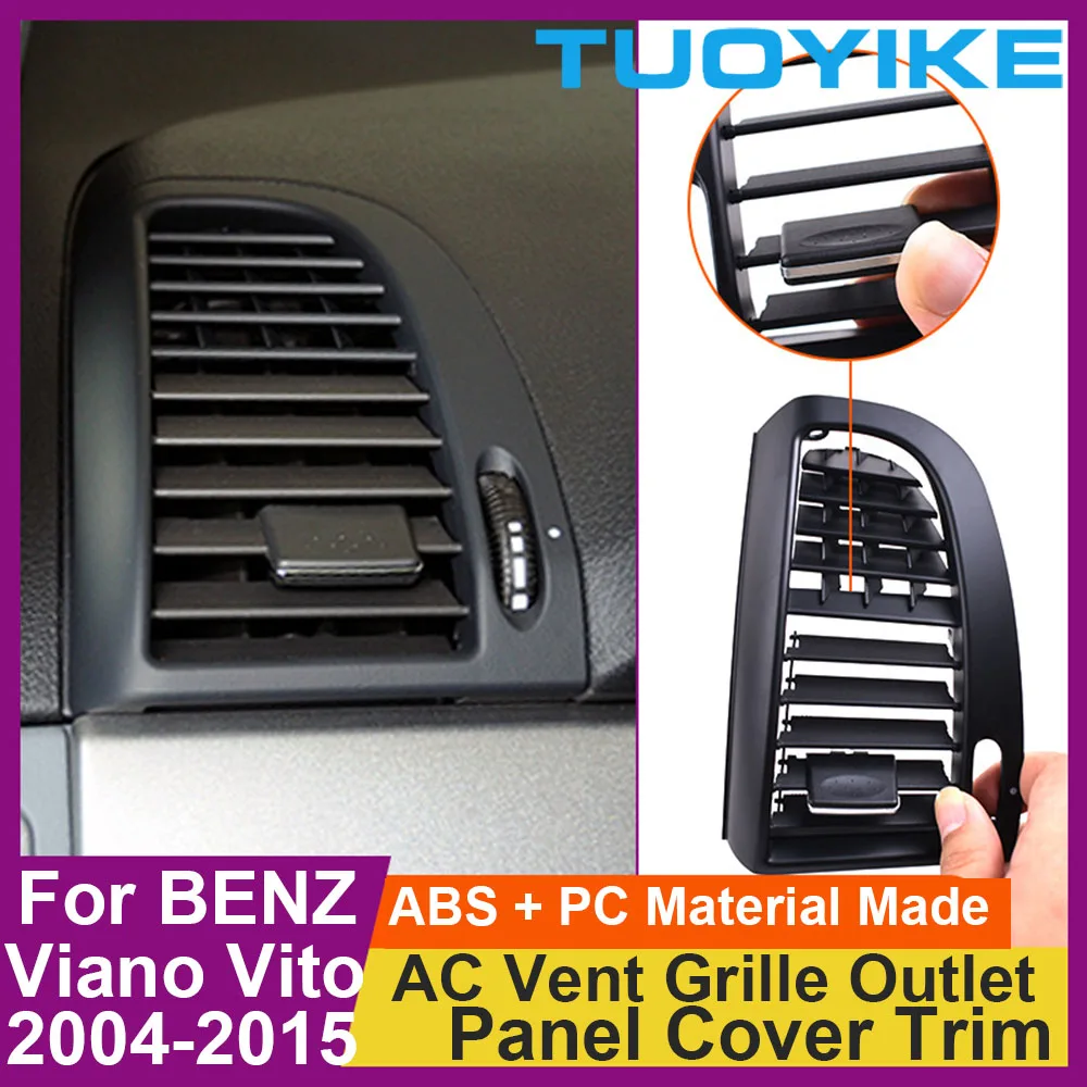 Car Front Left Right AC Middle Central Air Vent Grille Outlet Cover Panel Trim For Mercedes Benz Vito Viano W636 W639 2004-2015