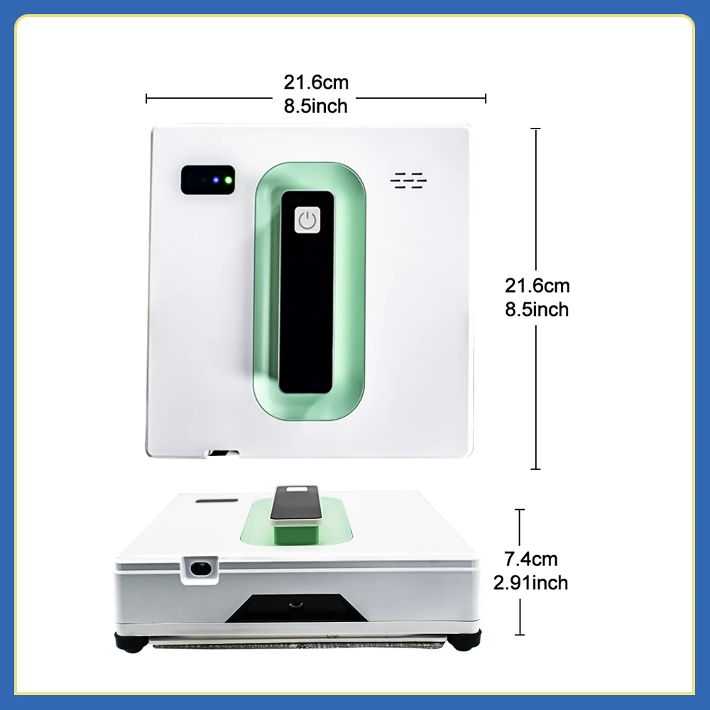 PuRuiKai robot elettrico automatico per la pulizia dei vetri Robot aspirapolvere, con telecomando APP, spray automatico a due vie