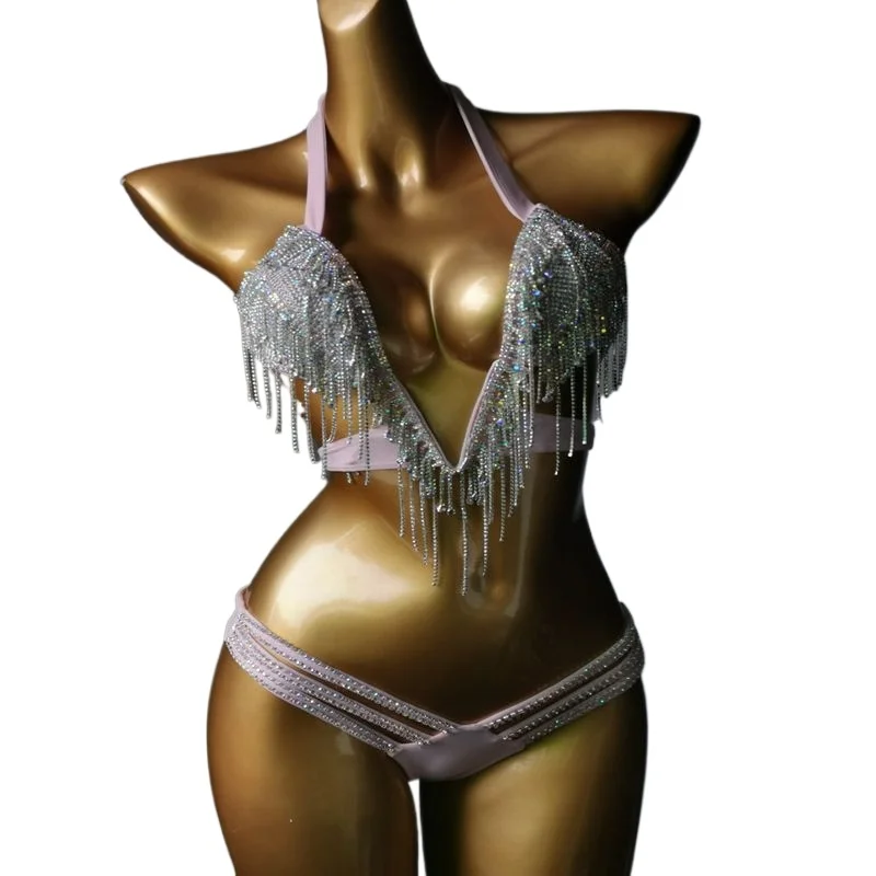 

New Diamond Chain Bikini Swimsuit