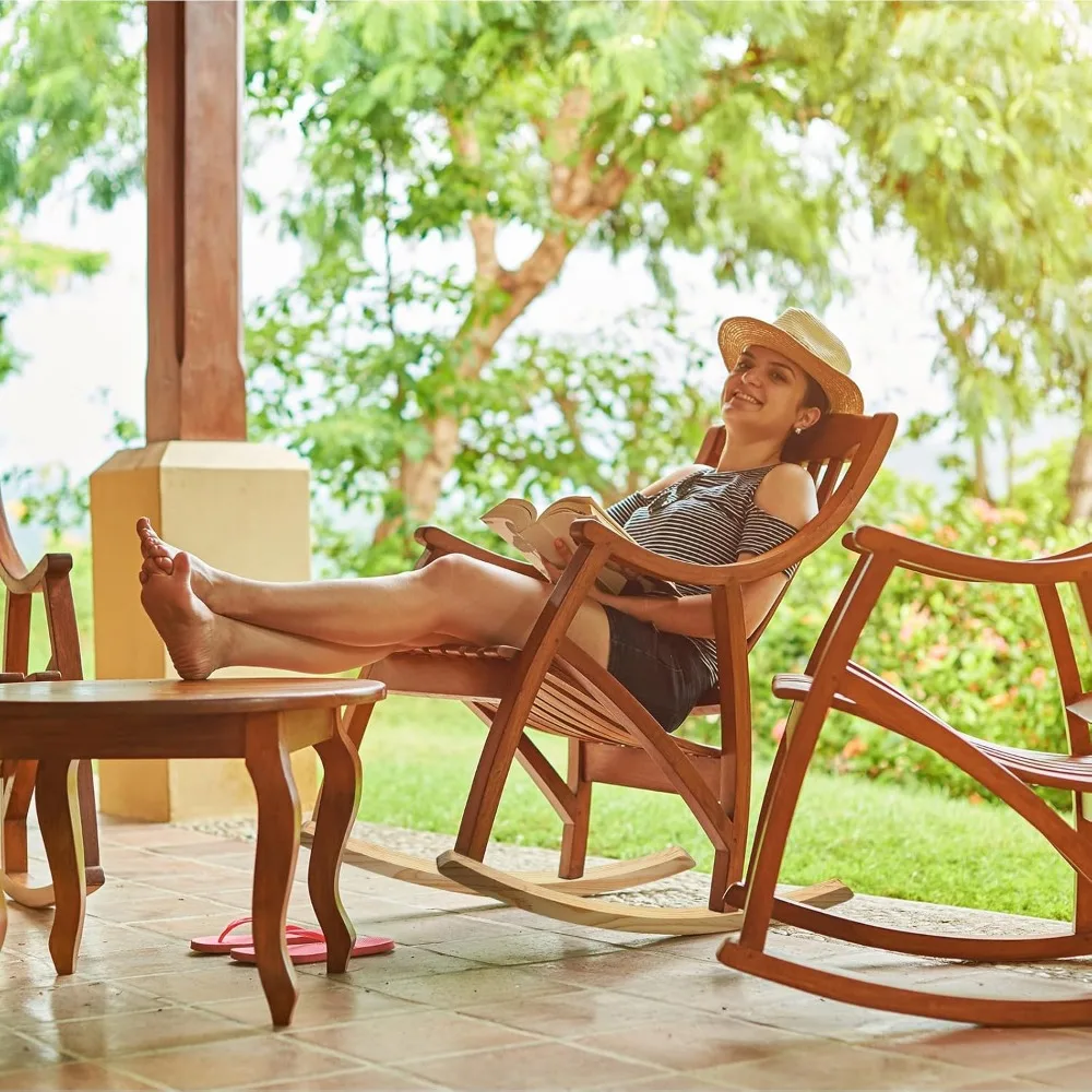Pernas curvadas de cadeira de balanço de madeira para bares, bancadas e assentos - Corredores de balancim de carvalho com design dobrado para maior conforto e Sta