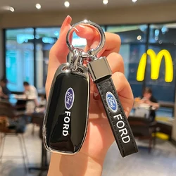 New TPU Car Remote Key Case Cover Shell Fob 3 Buttons For Ford Figo 2017 Mondeo 5 Ecosport Puma 2020 Fiesta Mk8 Everest Ranger