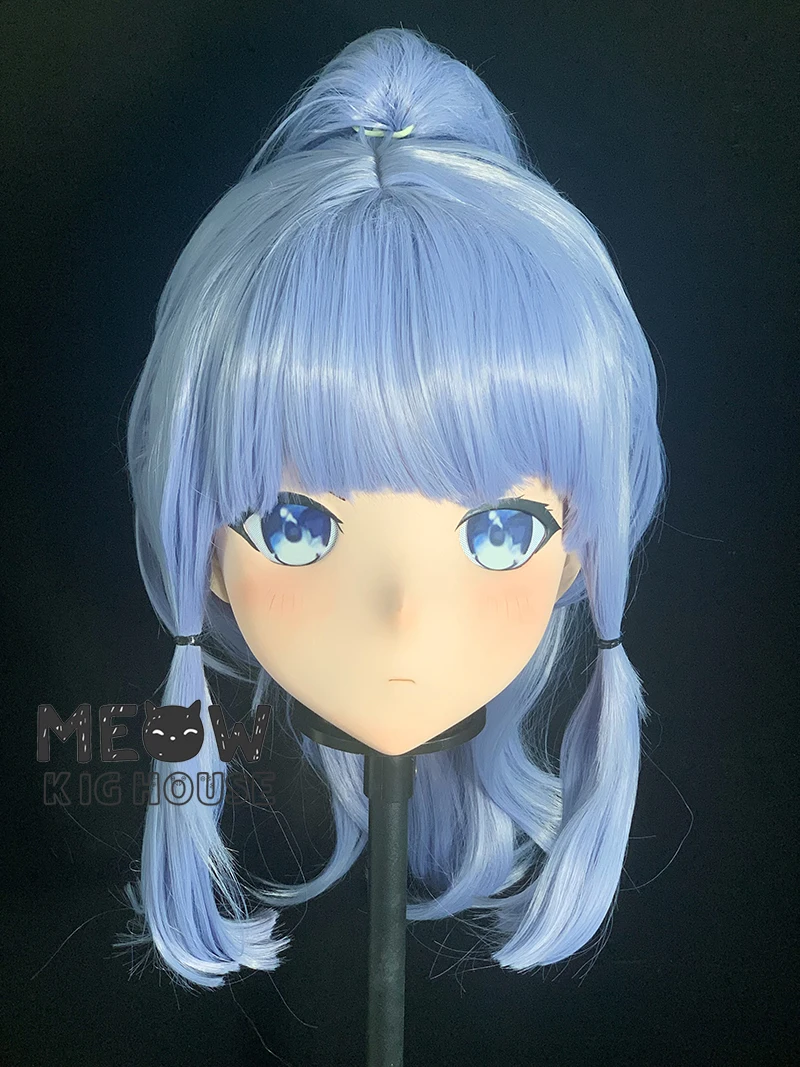 

Маска кигуруми (MEO544) ручной работы, настраиваемая, полностью закрывающая лицо, с замком, для кроссдрессинга, изображающая персонажа японского аниме/игры (мужчина-женщина)