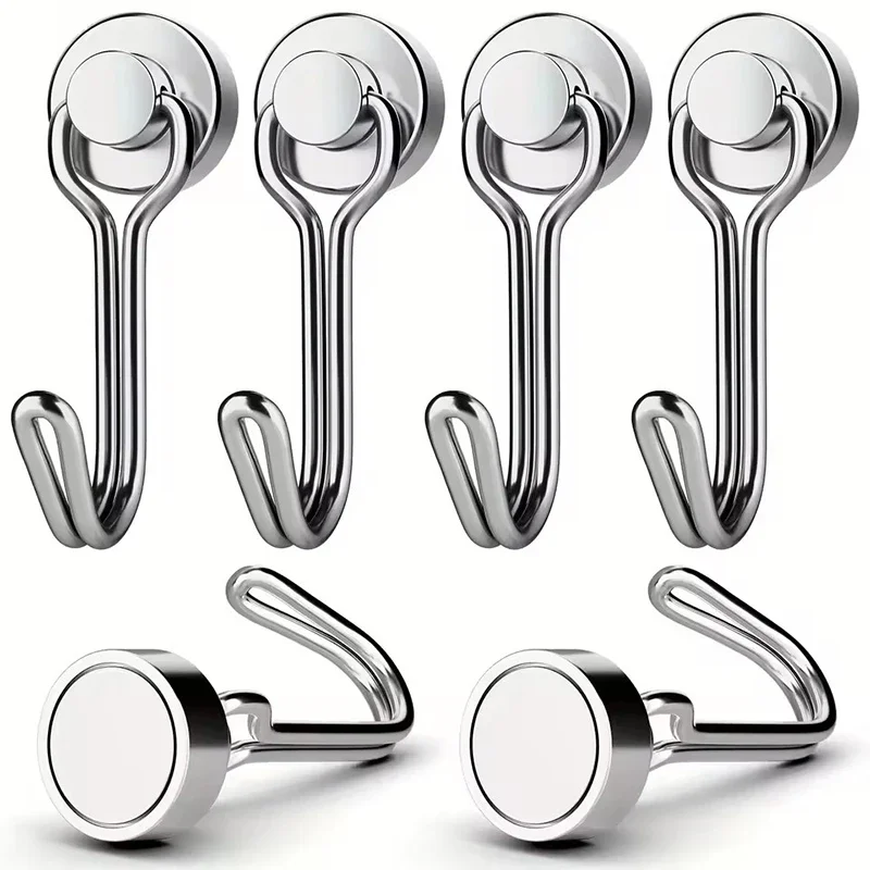 16mm Magnetic Hook Heavy Duty Magnet Hook Super Strong Magnetic Multi-functional Hanger for Home Kitchen Refrigerator Key Office