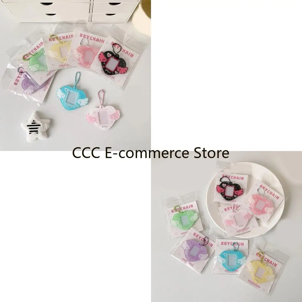 

Крышка карты Love Wing Ornament 1 -дюймовый идентификатор идентификационный хранение фотосвязан для школьного офиса и R58A
