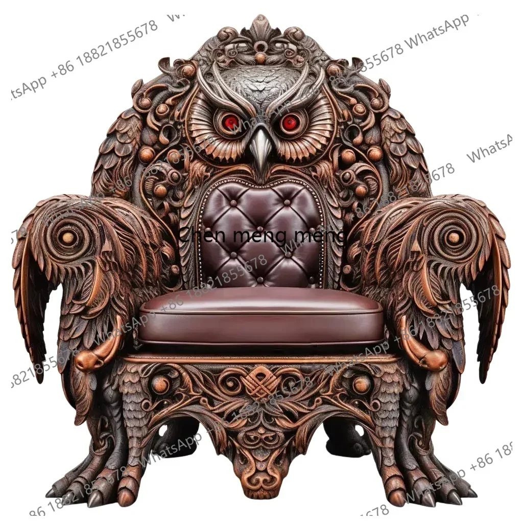 Leisure chair villa luxury aisle living room furniture solid wood carving flower sofa porch image chair