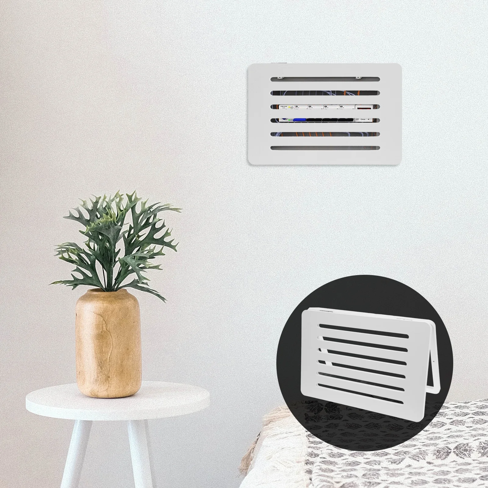

Electrical Box Cover Decorative Meter Box Pvc Waterproof Adjustable Air Conditioning Grille For Wall Door Return Air Vents