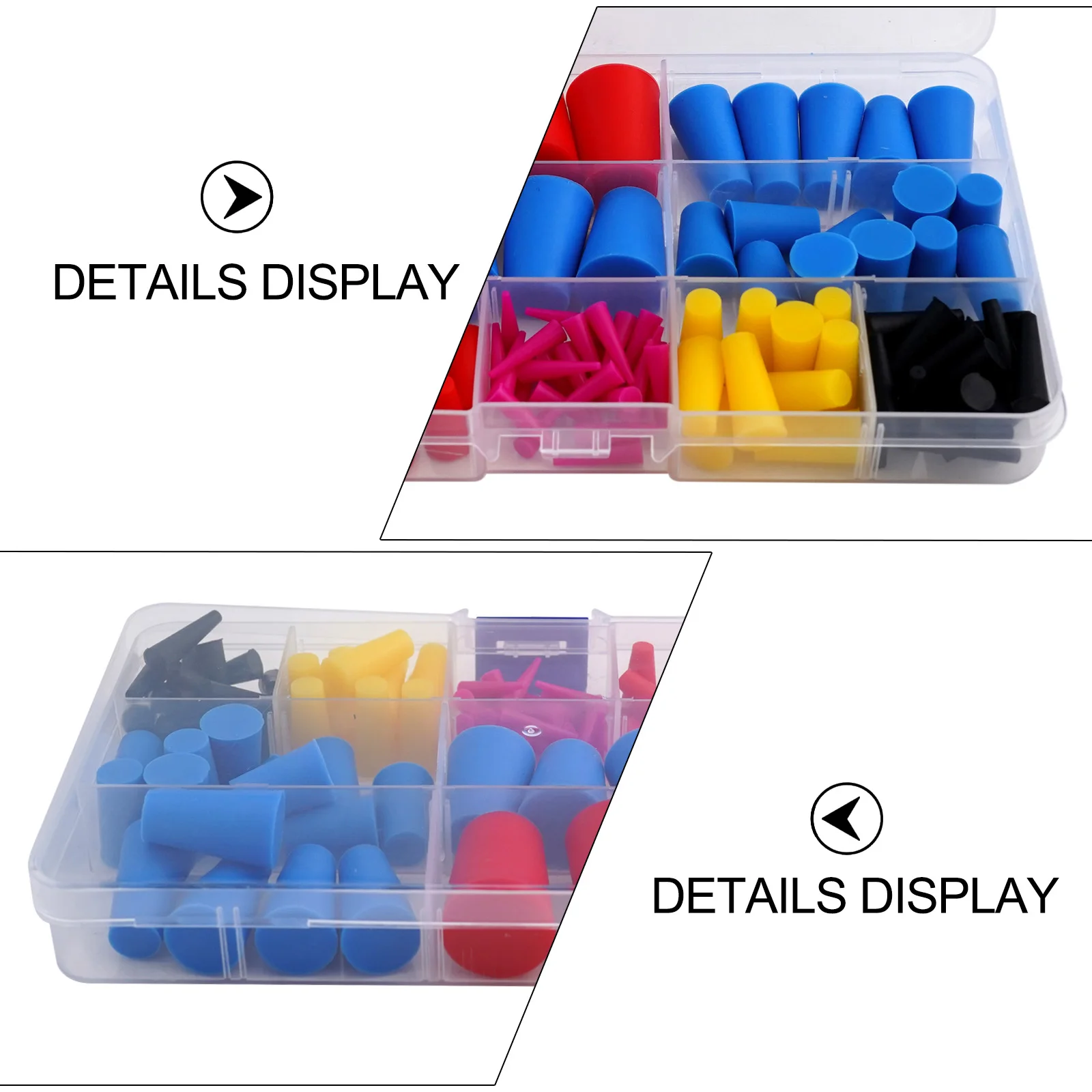 Tapered Silicone Assortment with 100 Pieces to Ensure Proper Insulation and Sealing During Industrial Processes