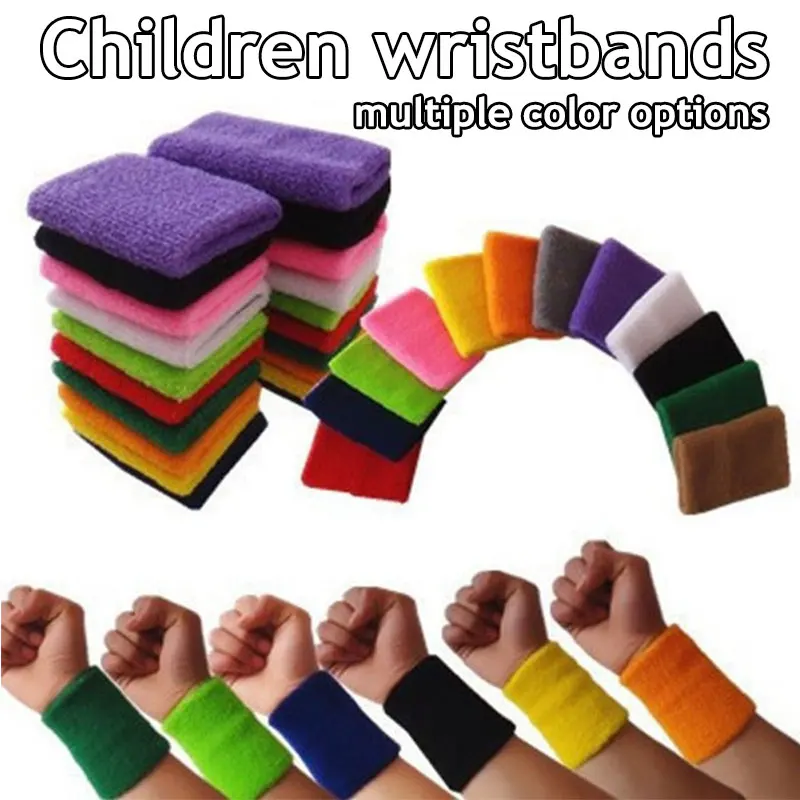 1Pcs Wrist Sweatband Tennis Sport Wristband Volleyball Gym Wrist Brace Support Sweat Band Towel Bracelet Protector 8x8cm