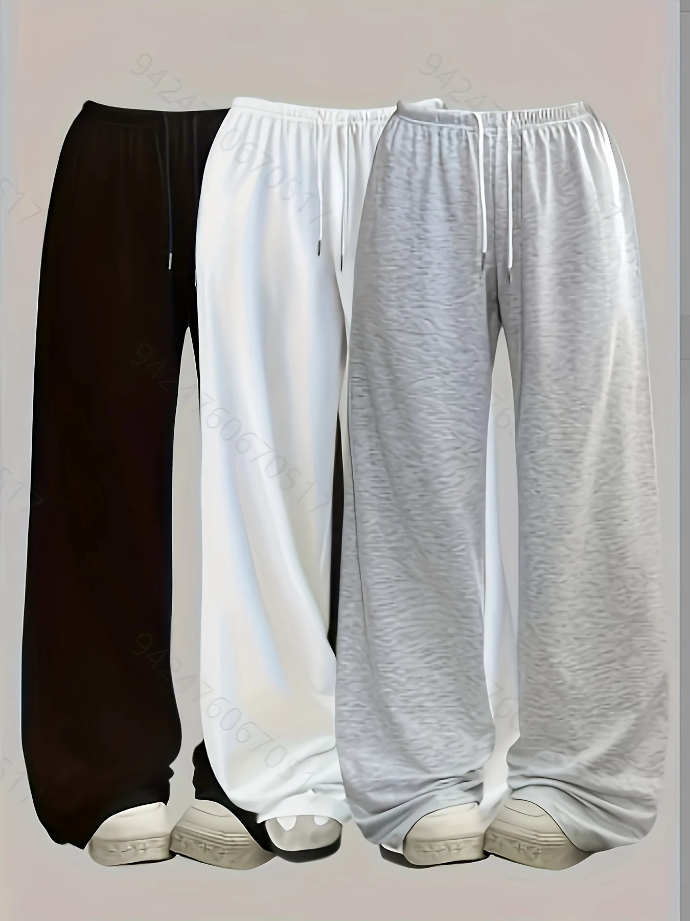 

Женские повседневные широкие брюки с эластичным поясом, свободная осенняя повседневная одежда, спортивные брюки